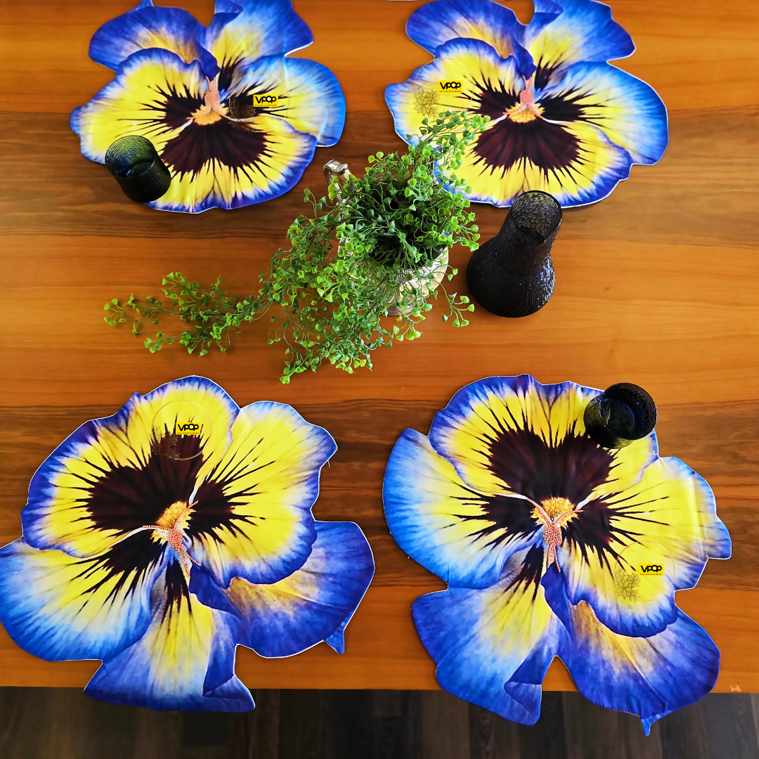 Viola Pansy Placemat Set