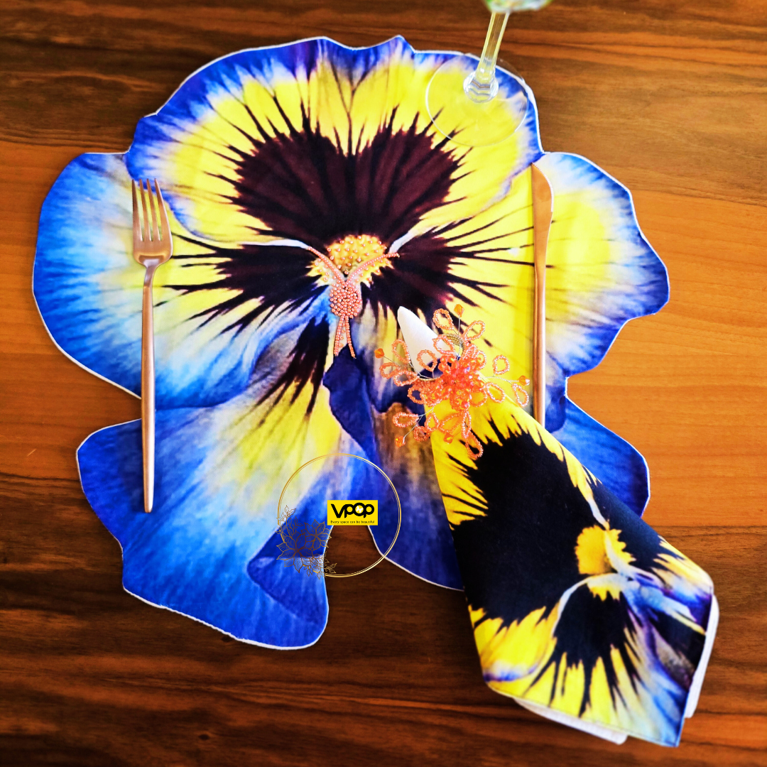 Viola Pansy Placemat Set