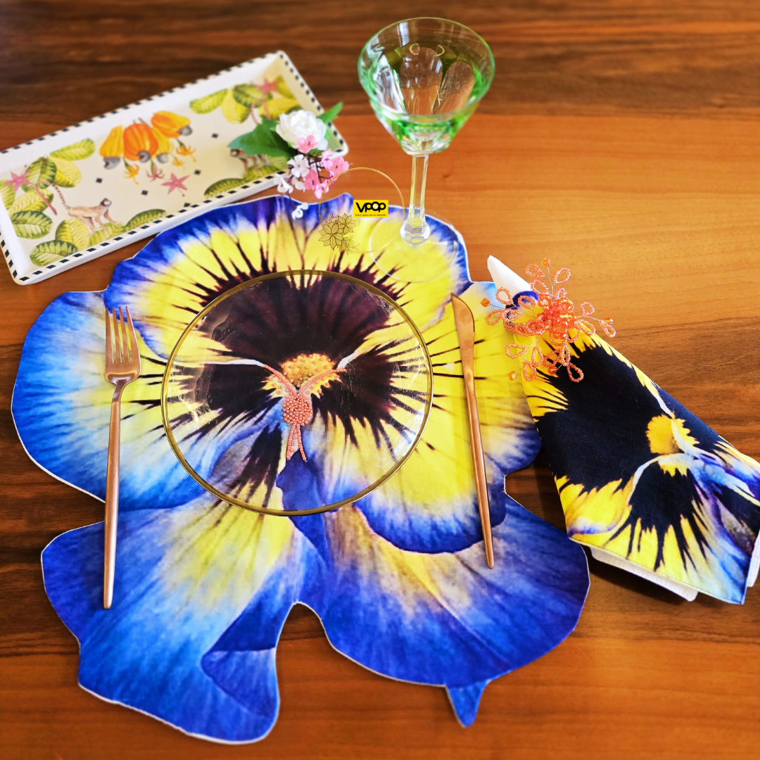 Viola Pansy Placemat Set