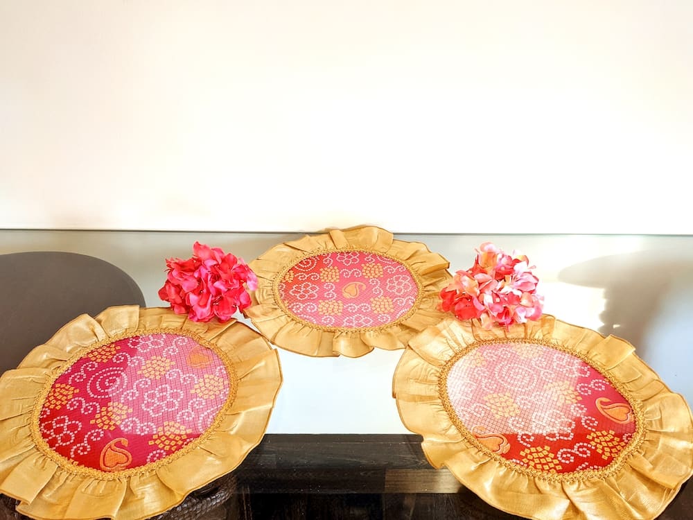 A set of 2 Thali Covers